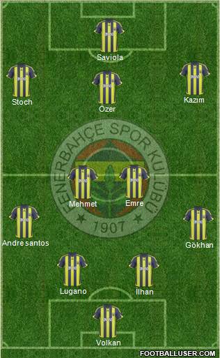 Fenerbahçe SK Formation 2010