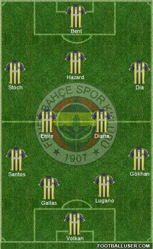 Fenerbahçe SK Formation 2010