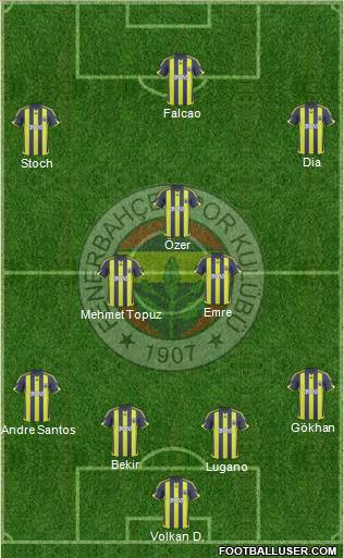 Fenerbahçe SK Formation 2010