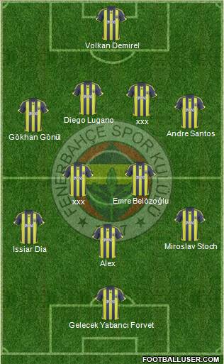 Fenerbahçe SK Formation 2010