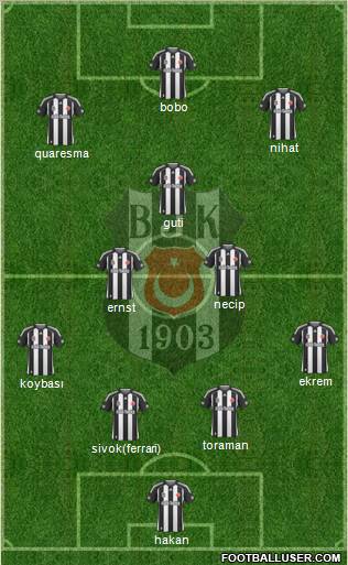 Besiktas JK Formation 2010