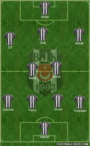 Besiktas JK Formation 2010