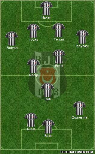 Besiktas JK Formation 2010