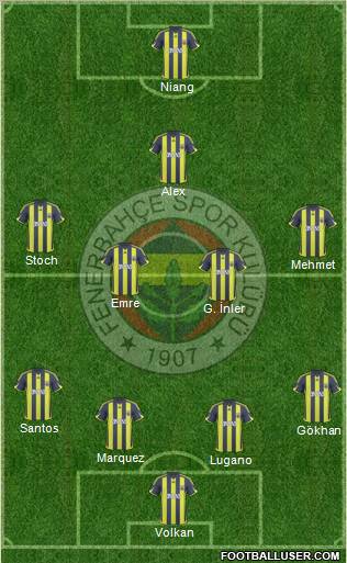 Fenerbahçe SK Formation 2010