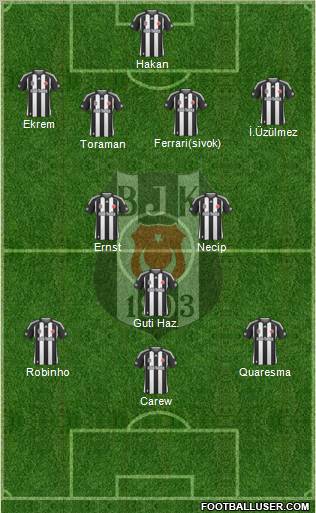 Besiktas JK Formation 2010