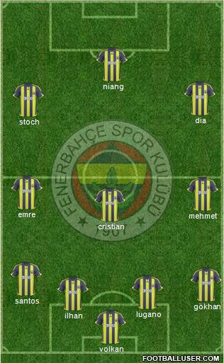 Fenerbahçe SK Formation 2010