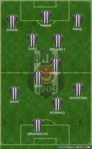 Besiktas JK Formation 2010