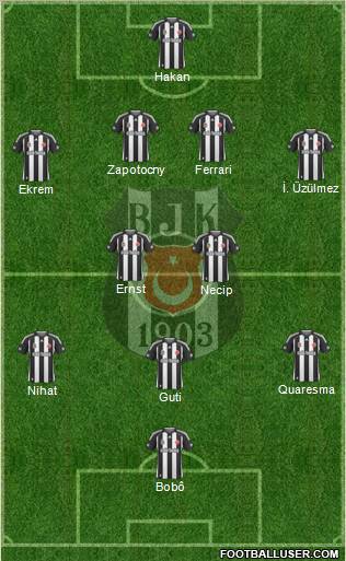 Besiktas JK Formation 2010