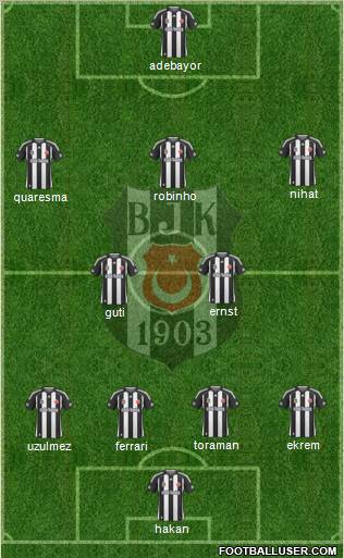 Besiktas JK Formation 2010