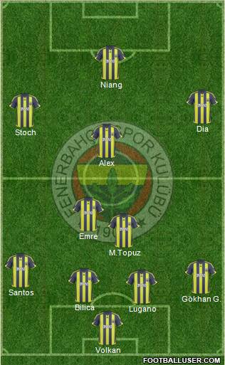 Fenerbahçe SK Formation 2010