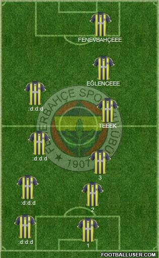 Fenerbahçe SK Formation 2010