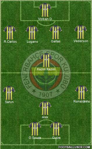 Fenerbahçe SK Formation 2010