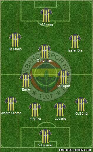 Fenerbahçe SK Formation 2010