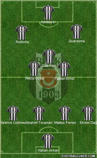 Besiktas JK Formation 2010