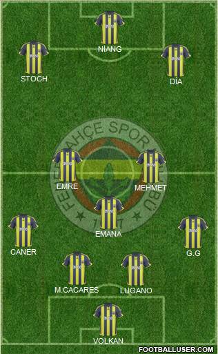 Fenerbahçe SK Formation 2010