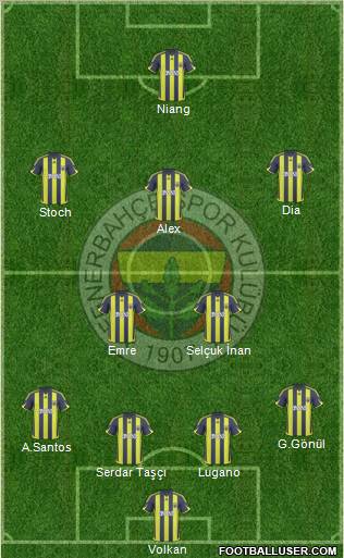 Fenerbahçe SK Formation 2010