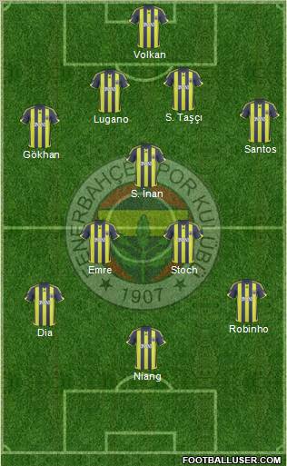 Fenerbahçe SK Formation 2010