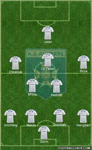 A.J. Auxerre Formation 2010