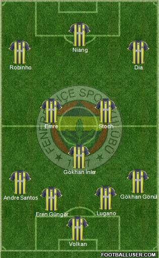 Fenerbahçe SK Formation 2010