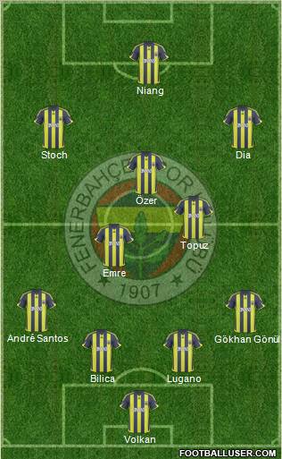 Fenerbahçe SK Formation 2010