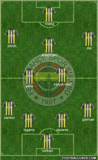 Fenerbahçe SK Formation 2010