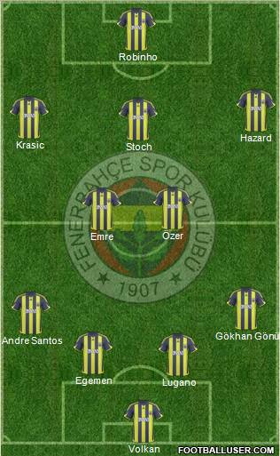 Fenerbahçe SK Formation 2010