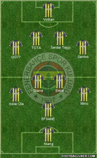 Fenerbahçe SK Formation 2010