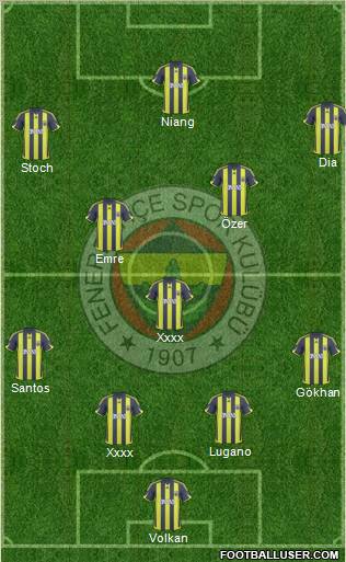 Fenerbahçe SK Formation 2010