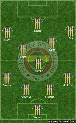 Fenerbahçe SK Formation 2010