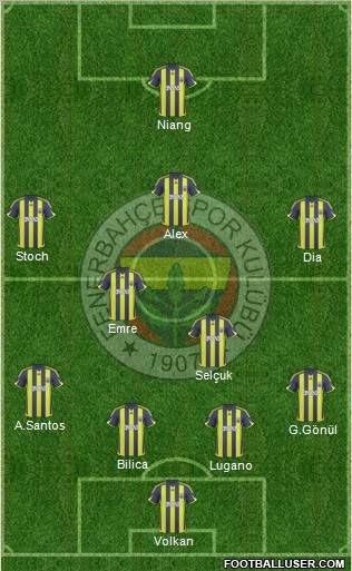 Fenerbahçe SK Formation 2010