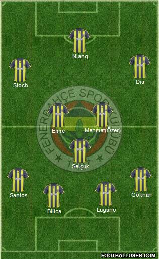 Fenerbahçe SK Formation 2010