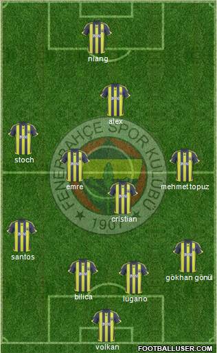 Fenerbahçe SK Formation 2010