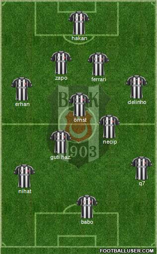 Besiktas JK Formation 2010