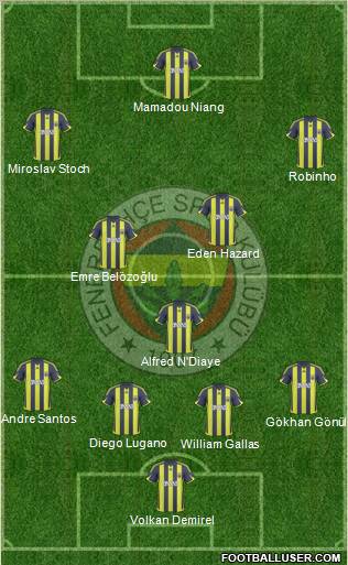 Fenerbahçe SK Formation 2010