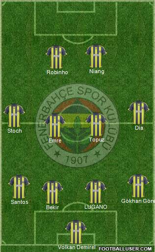 Fenerbahçe SK Formation 2010