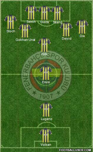 Fenerbahçe SK Formation 2010