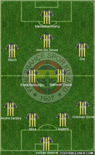 Fenerbahçe SK Formation 2010