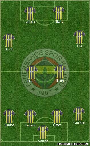 Fenerbahçe SK Formation 2010