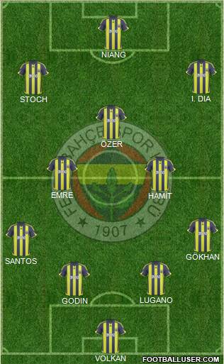 Fenerbahçe SK Formation 2010