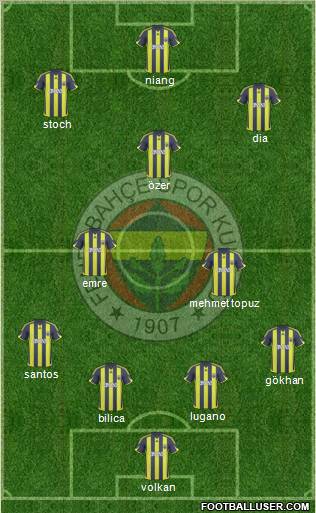 Fenerbahçe SK Formation 2010