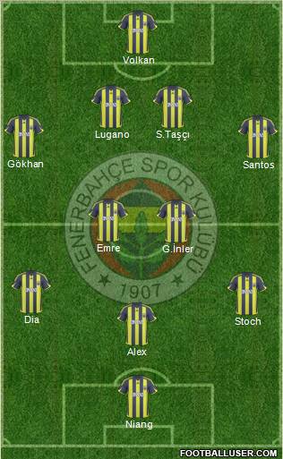 Fenerbahçe SK Formation 2010