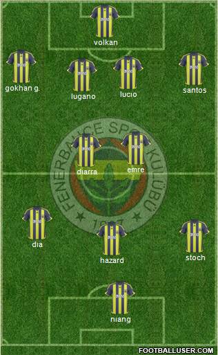 Fenerbahçe SK Formation 2010