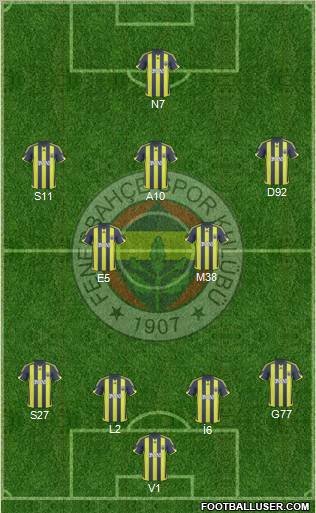 Fenerbahçe SK Formation 2010