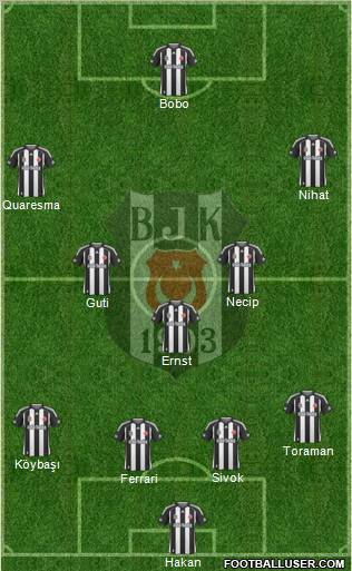 Besiktas JK Formation 2010