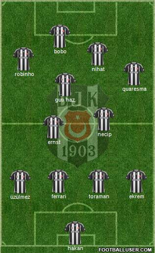 Besiktas JK Formation 2010