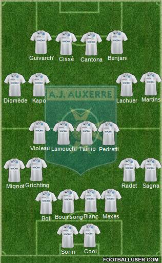 A.J. Auxerre Formation 2010