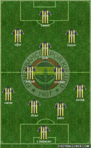 Fenerbahçe SK Formation 2010