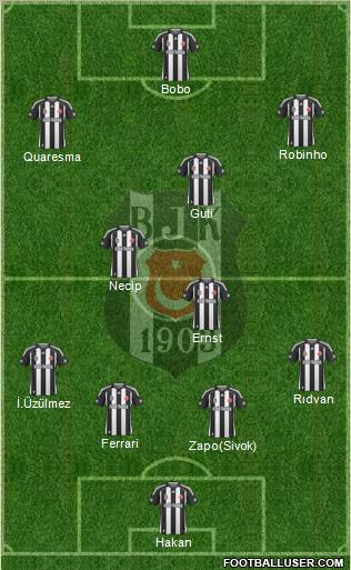 Besiktas JK Formation 2010