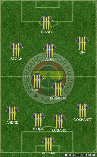 Fenerbahçe SK Formation 2010