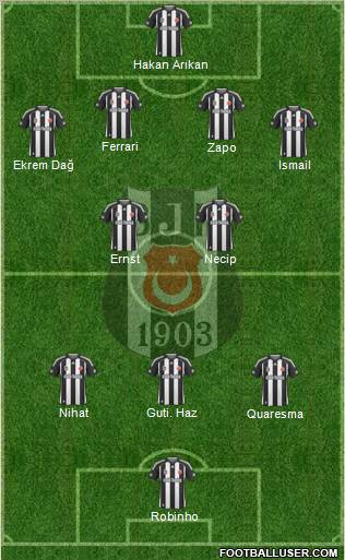 Besiktas JK Formation 2010